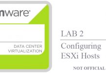 VCP6.5-DCV – LAB 2 Configurar un ESXi host