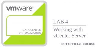 VCP6.5-DCV – LAB 4 Trabajando con vCenter Server