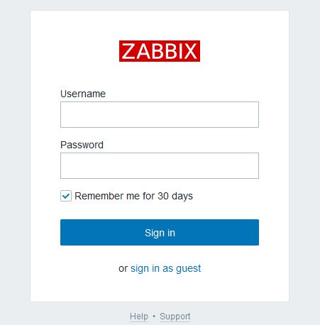 zabbix-login