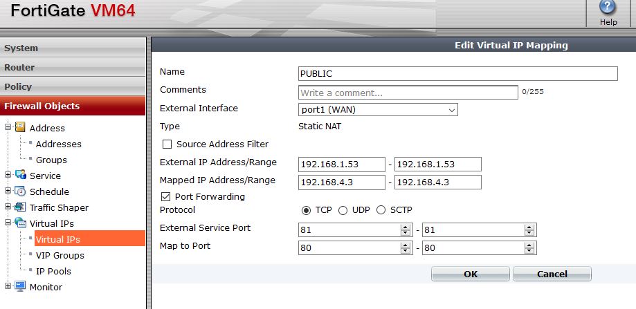 Configurando Virtual IPs